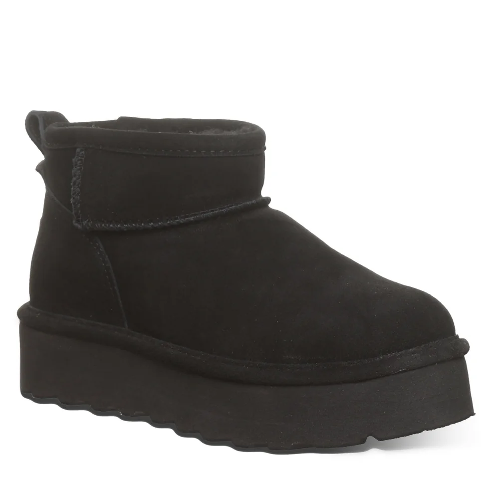 BearPaw Black Retro Shorty Boots, Size 10. New In Box